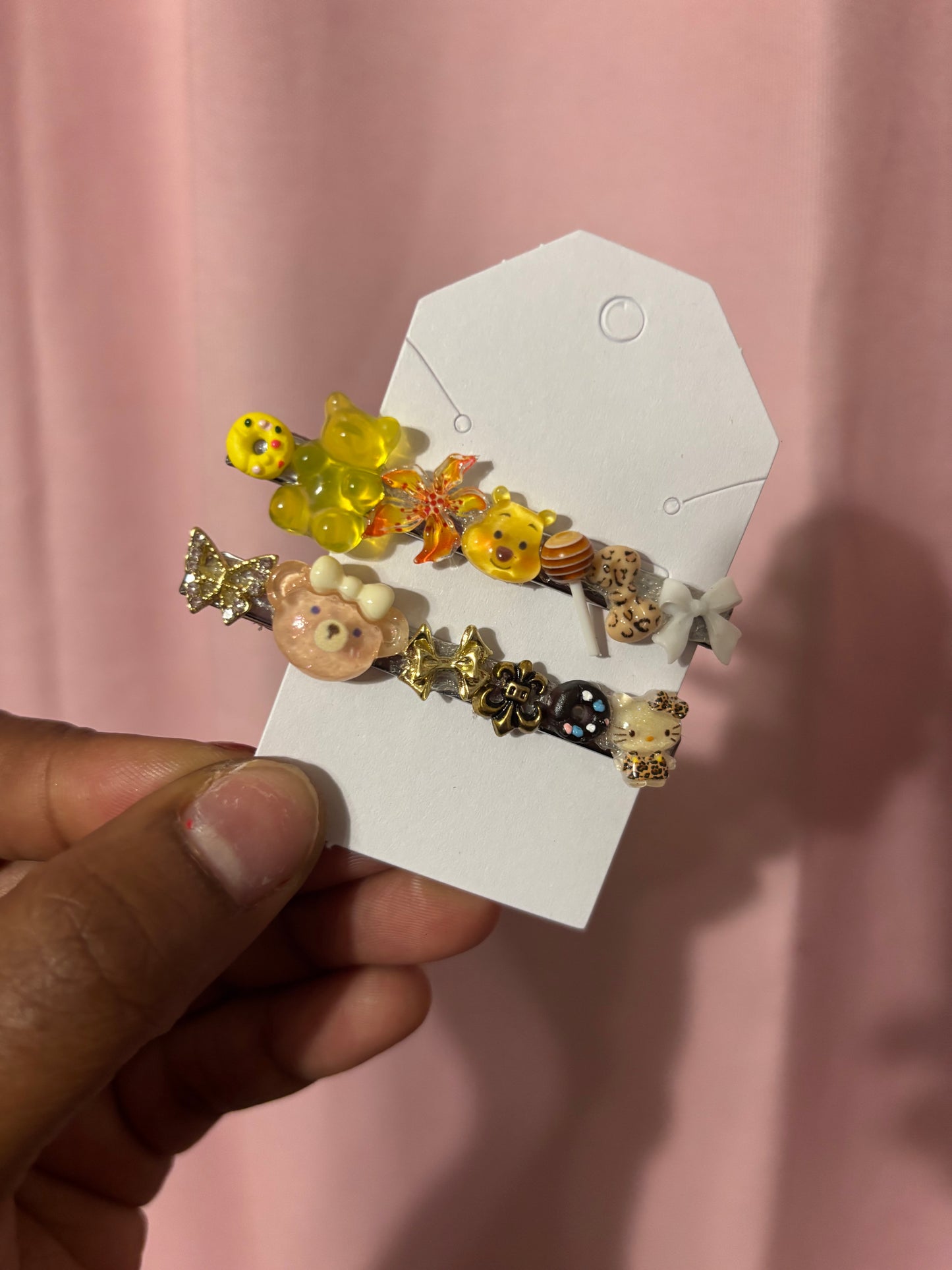Pooh Baby Hair Clips