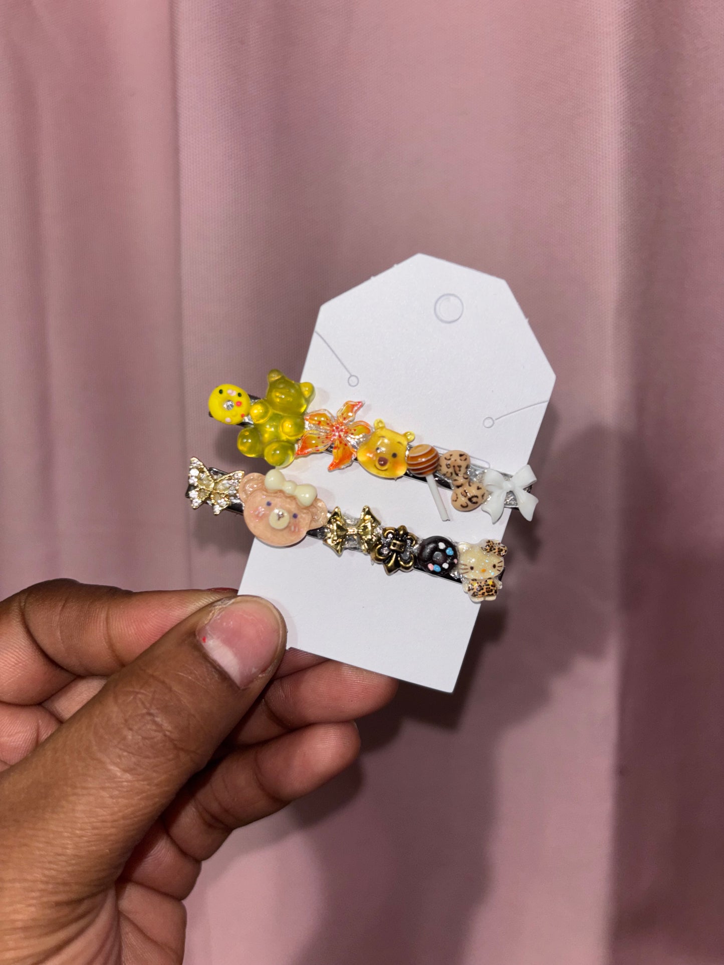 Pooh Baby Hair Clips